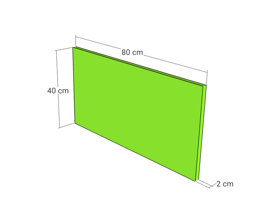 Front sertar, model drept, 80x40 cm