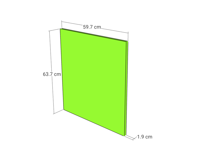 Front usa, model rama lata, stejar, 60x64 cm