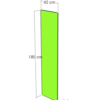 Panou, model drept, stejar honey, 42x180 cm