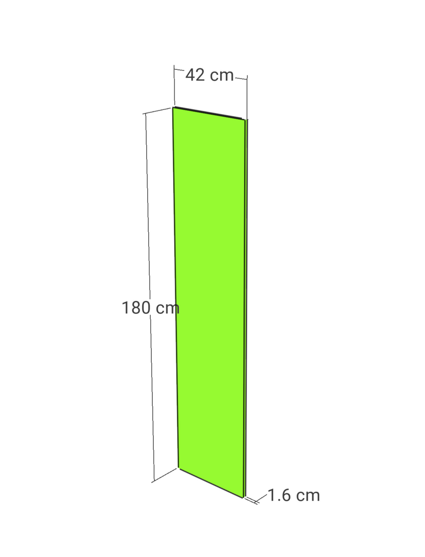 Panou, model drept, stejar honey, 42x180 cm
