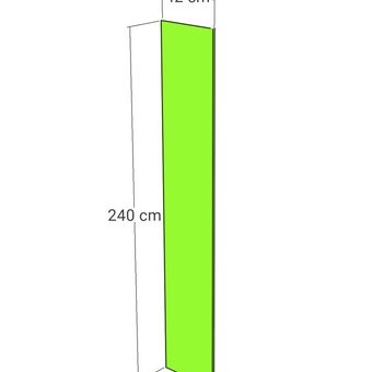 Panou, model drept, stejar honey, 42x240 cm