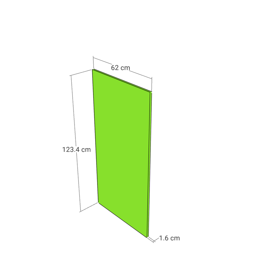 Panou, model drept, 62x123 cm