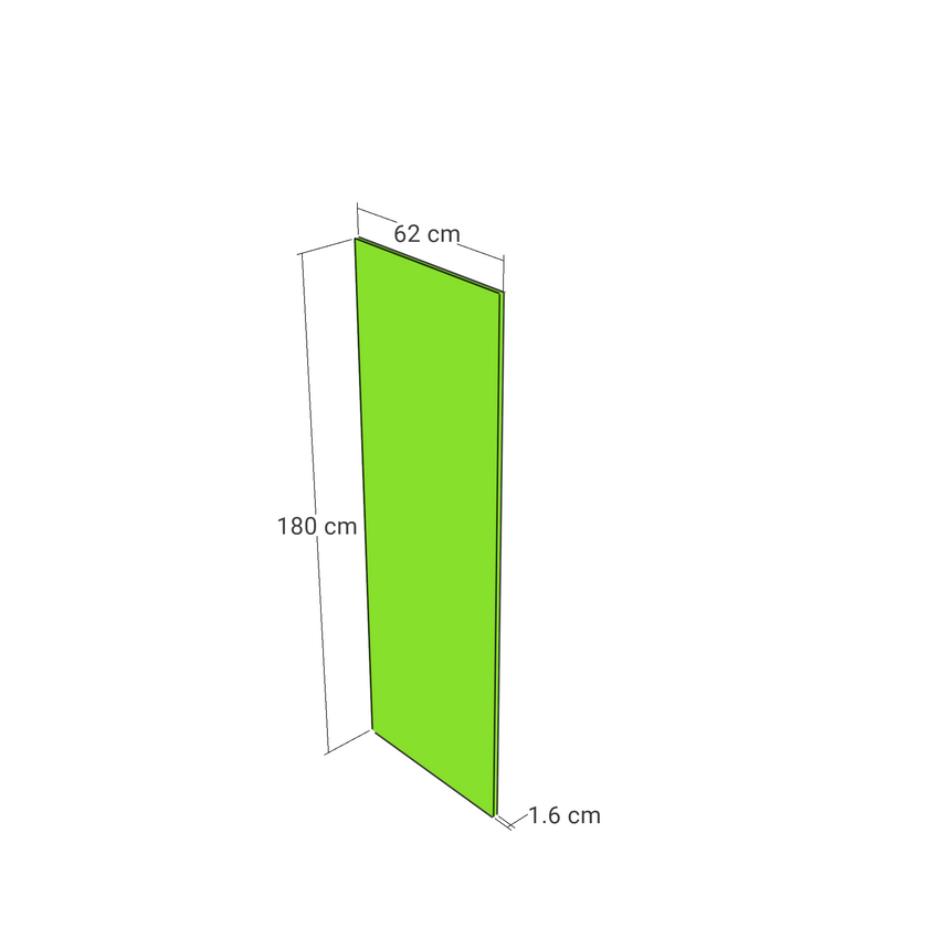 Panou, model drept, 62x180 cm