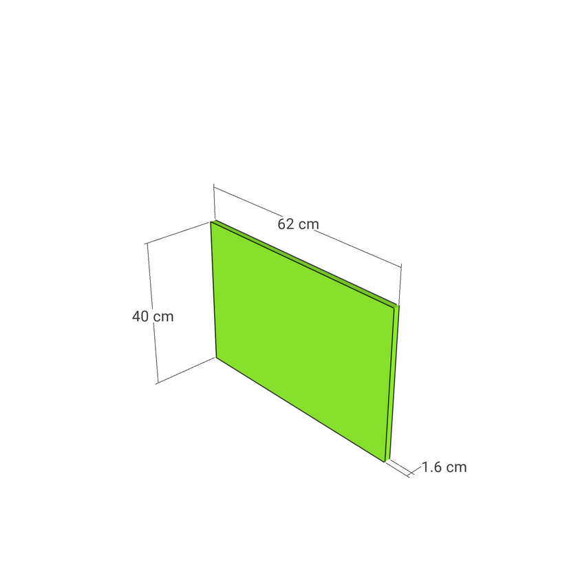 Panou, model drept, 62x40 cm