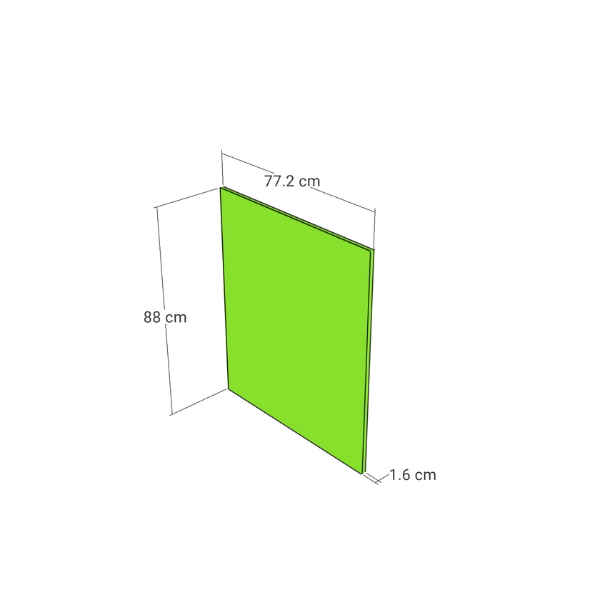 Panou, model drept, 77x88 cm