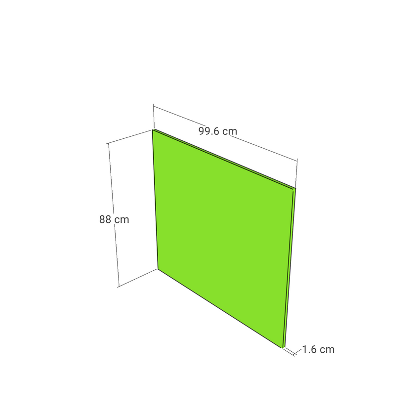 Panou, model drept, 99x88 cm